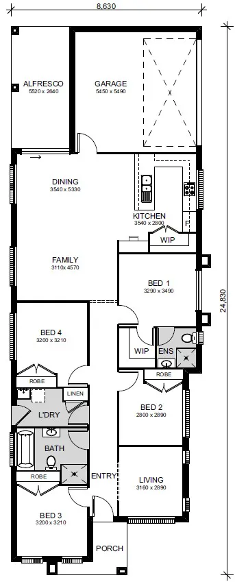 Austral-Home-and-Land-Packages 180-Twelfth-Ave Floor-plan Lot-16-Wyandotte