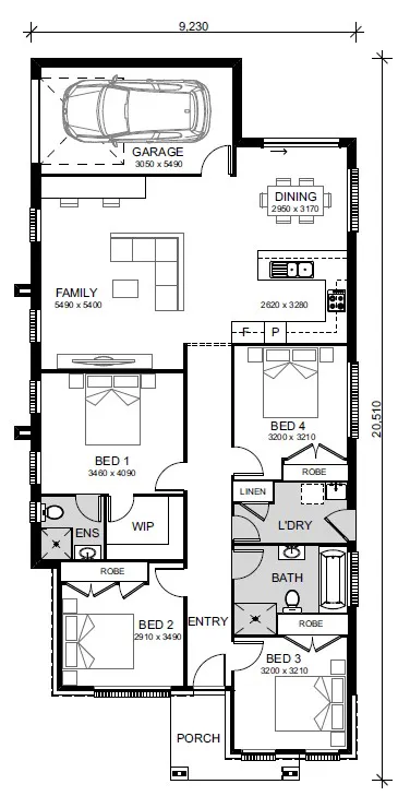 Austral-Home-and-Land-Packages 180-Twelfth-Ave Floor-plan Lot-502-Twelfth