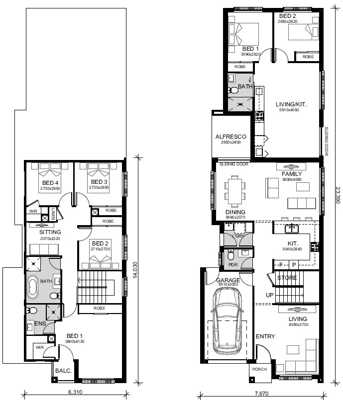 Austral-Home-and-Land-Packages 24-26-Kelly-St Floor-plan Lot 301 Kelly St_Ready Built