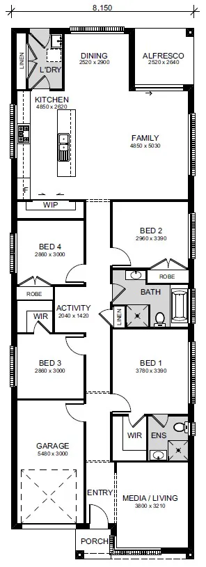Austral-Home-and-Land-Packages 470-510-Fourth-Ave Floor-plans Lot-18-Opt-1