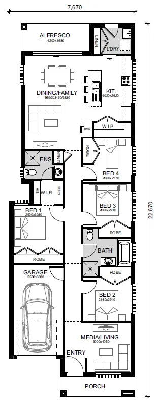 Austral-Home-and-Land-Packages 530-540-Fifteenth-Ave Floor-Plans Lot-12-Guwing-Opt-1