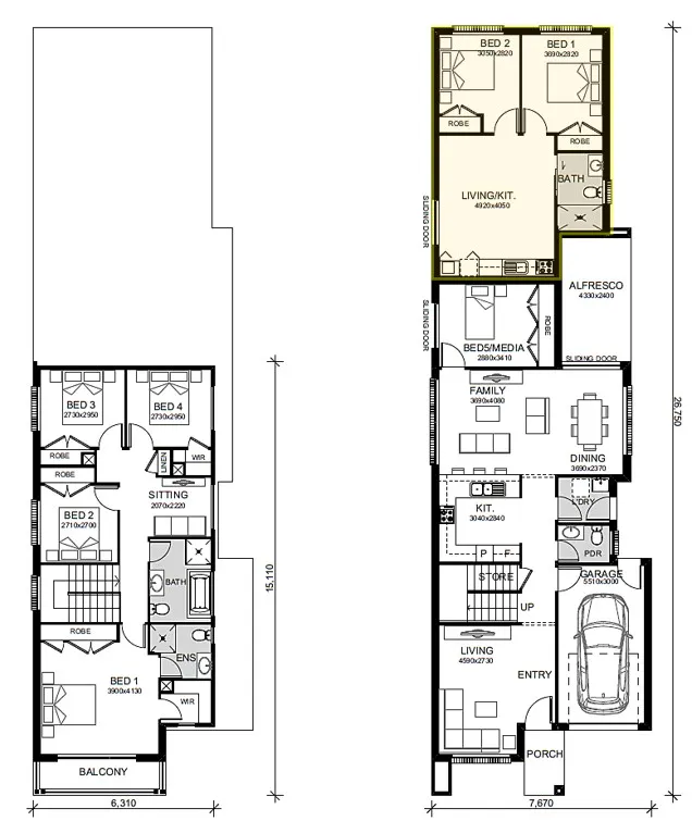 Austral-Home-and-Land-Packages 530-540-Fifteenth-Ave Floor-Plans Lot-44-Gamarruwa-Opt-4