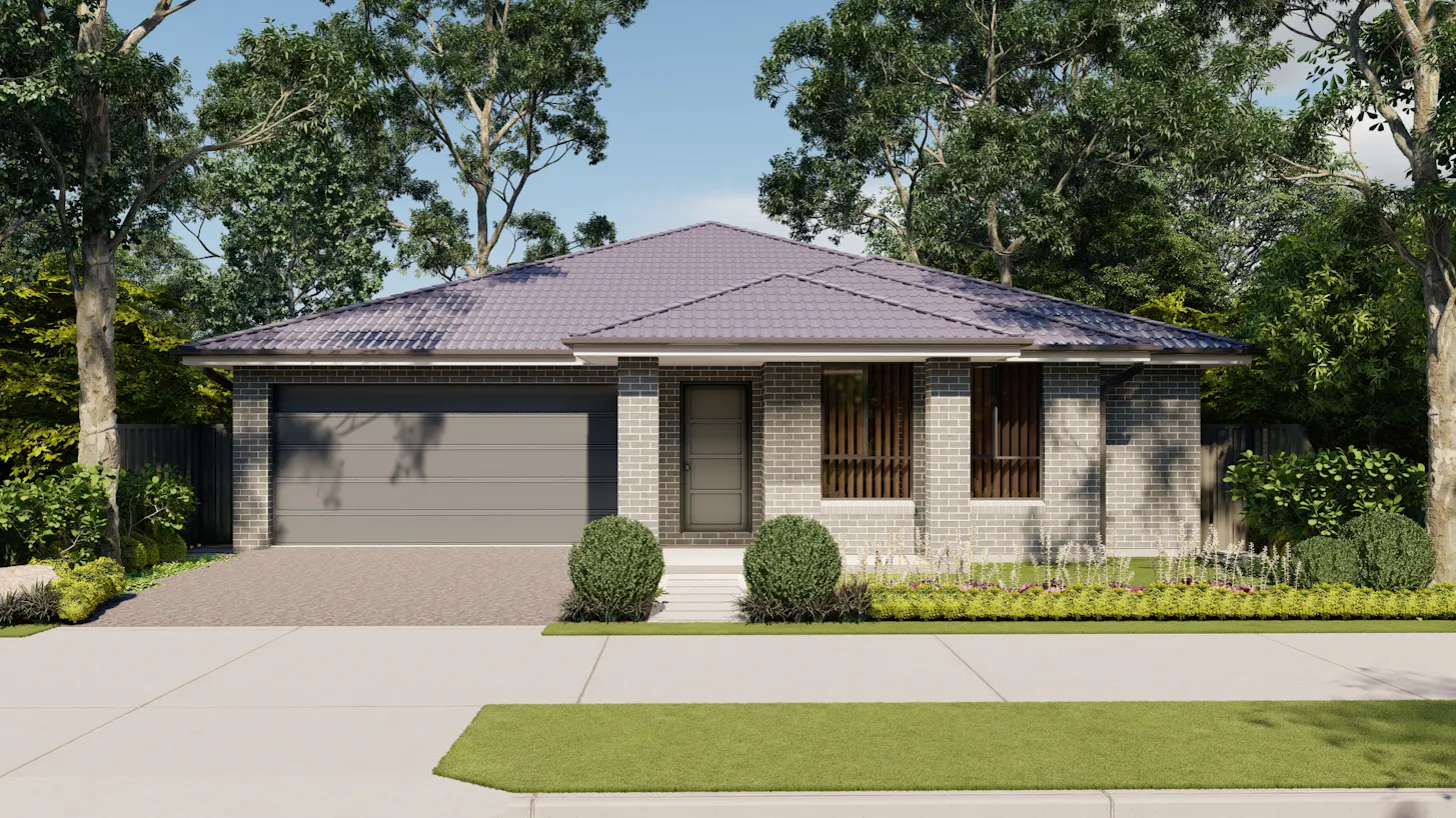 Build-Buy Facades Gladstone-26---30 Classic Dark-15m-x-25m-single-story-bed-1-to-frontGladstone-24Classic-Facade-Photo-1