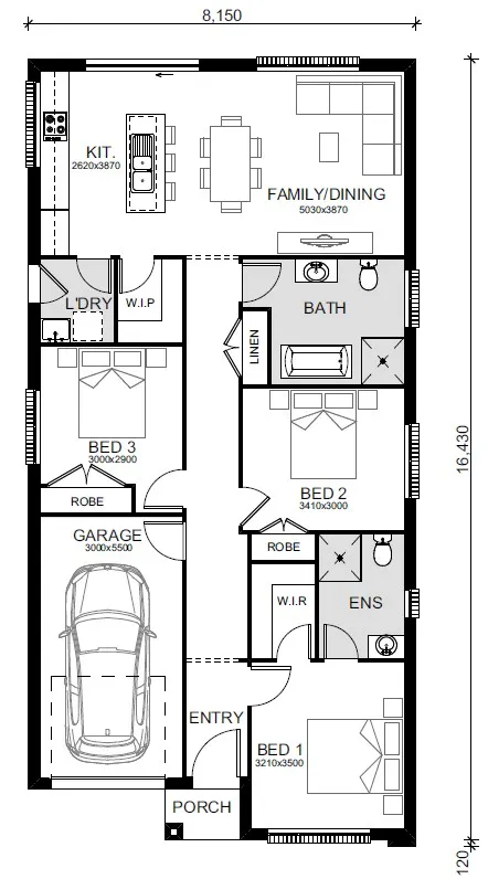 Claymore-Home-and_Land-Packages Floorplans Lot-4018-Dobell-Opt-2