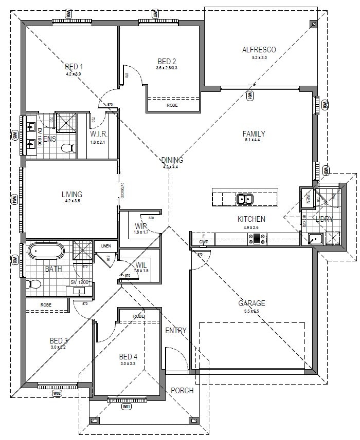 Edmondson-Park-Home-and-Land-Packages Floor-Plans lot-116-hammon-231023