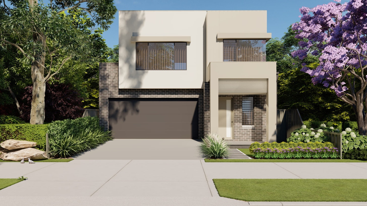 Home-Designs Double-Storey 10m-Double-Storey---Meadowbank-Display-Home Facades 4.-Urban-Edge p3oc-f5-01-photo-dark