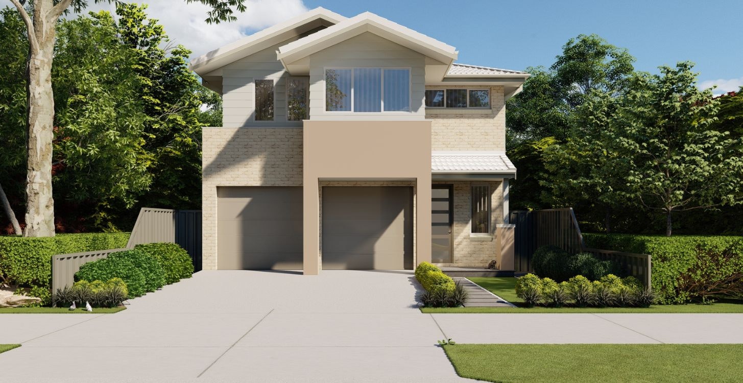 Home-Designs Double-Storey 10m-Double-Storey-Winton Facades rustic-light