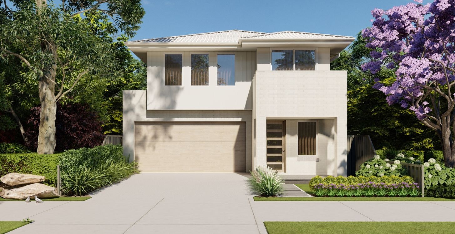 Home-Designs Double-Storey 10m-Double-Storey-Zero-Boundary-Tarlee Facades contemporary-light