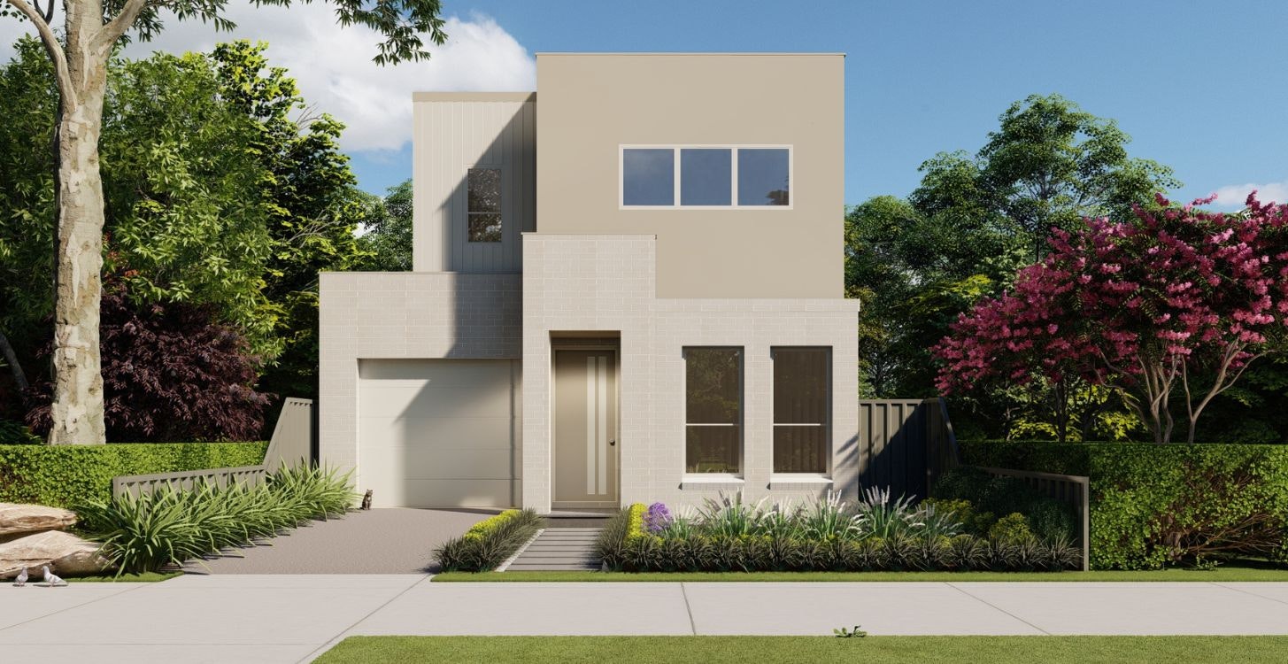 Home-Designs Double-Storey 9m-Double-Storey-Zero-Boundary-Young Facades contemporary-light