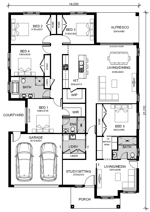 Leppington-Home-and-Land-Packages Floor-plans lot-217-single-301023
