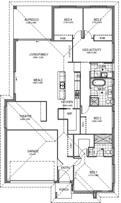 Leppington-Home-and-Land-Packages Floor-plans lot-219-opt-2-231023
