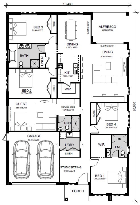 Leppington-Home-and-Land-Packages Floor-plans lot-219-single-301023