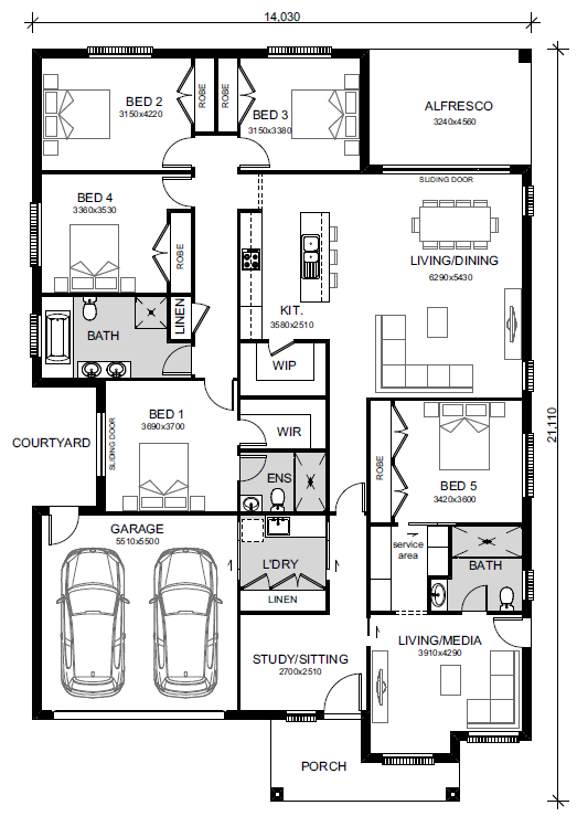 Leppington-Home-and-Land-Packages Floor-plans lot-220-single-301023