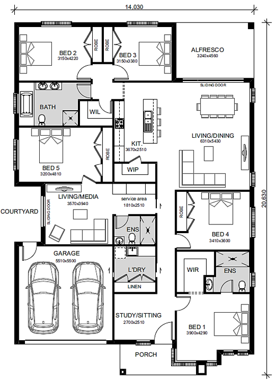 Leppington-Home-and-Land-Packages Floor-plans lot-221-single-301023