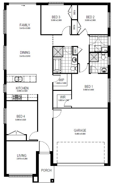Leppington-Home-and-Land-Packages Floor-plans lot-224-opt1-231023
