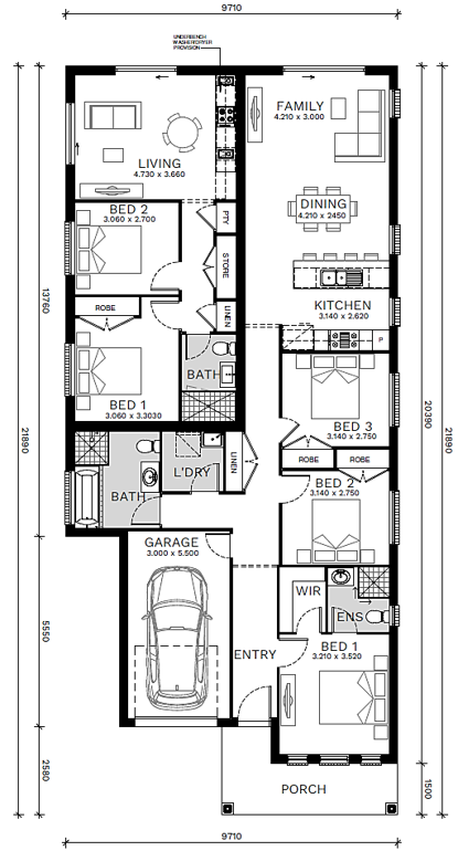 North-Wilton-Home-and-Land-Packages Floorplans lot-1043-option-1