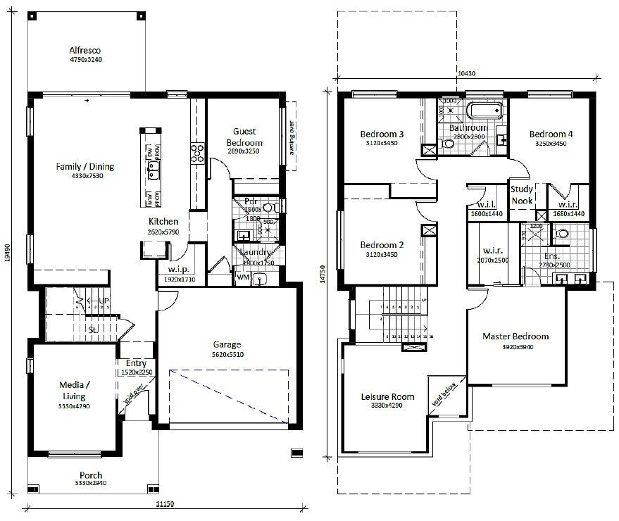 North-Wilton-Home-and-Land-Packages Floorplans lot-1079-opt-1
