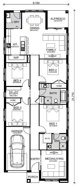 Oran-Park---Brabham-North Floor-Plans lot-2252-option-1