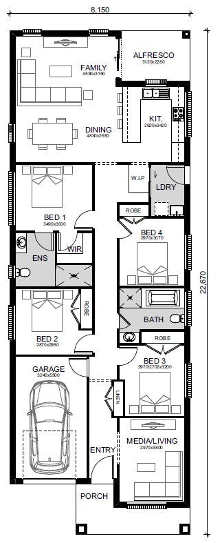 Oran-Park---Brabham-North Floor-Plans lot-2252-option-2