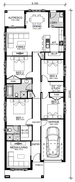 Oran-Park---Tranche-42---Stage-1 Floor-plans Lot-2551-Opt-3