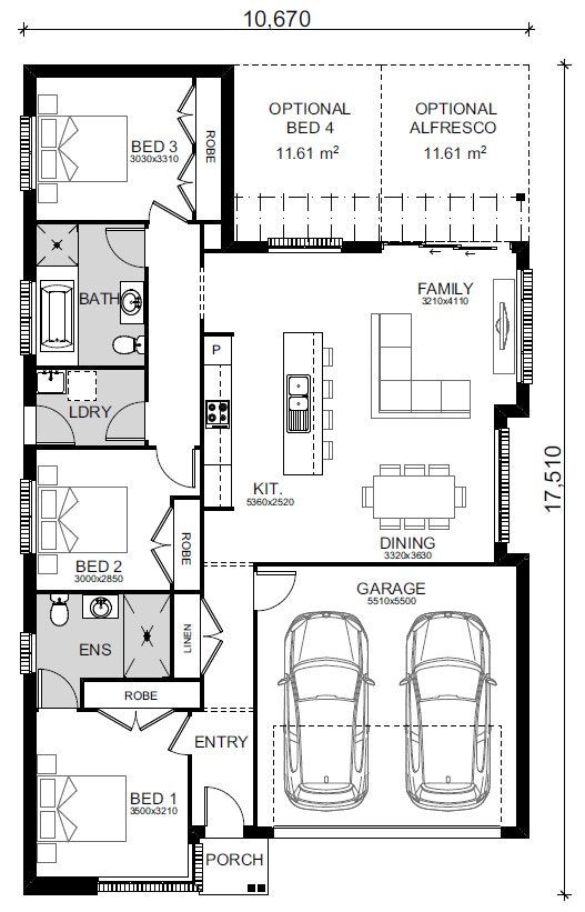 Oran-Park-Brabham-Estate Floor-plans lot-2047-option-1