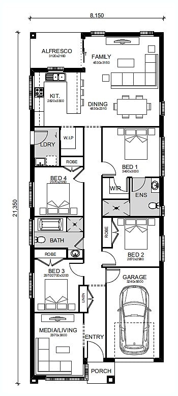 Oran-Park-House-and-Land-Packages Floor-Plans Lot-2017-Option-2