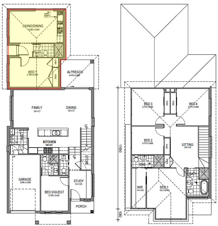 Rosemeadow-Home-and-Land-Packages Floor-Plans lot-160-violenta